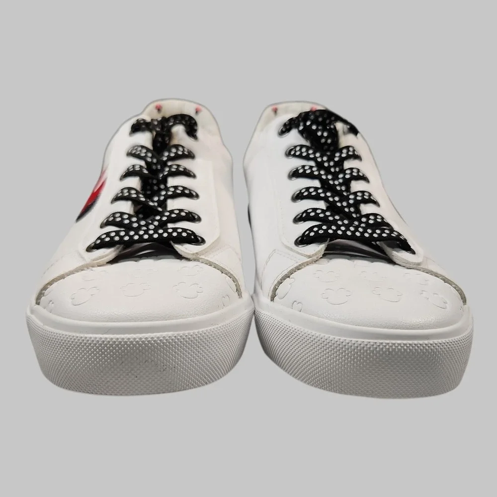 Disney Ground Up Minnie Mouse Court Sneakers White Women's Size 10 - Picture 2 of 6